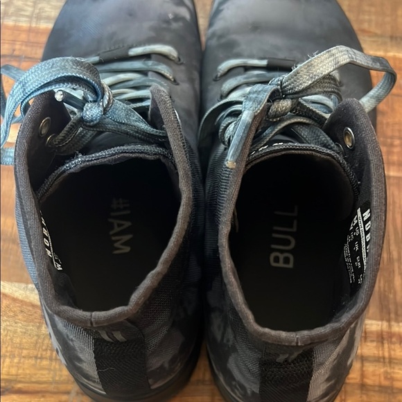 NOBULL Gray and Black High-Top Sneakers with Dyed Design, Men’s 8 - Picture 6 of 8